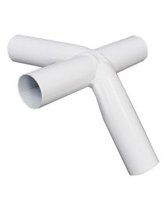 4-Way 2 inch Fitting - White Powder Coated