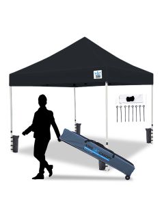 Ares 10x10 Instant Pop Up w/ BLACK Cover - Bundle w/ Stakes & Weight Bags