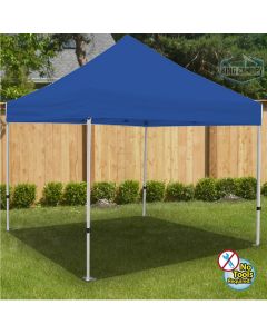 ATHENA 10X10 BLUE FRAME Instant Pop Up Tent w/ BLUE Cover