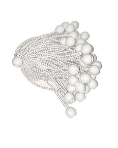 8 inch White Ball Bungee Strap - 25 Pack