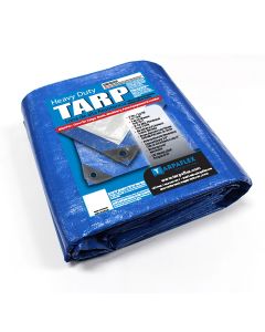 Blue/Silver Heavy Duty Poly Tarp 12’ x 16’ , 9-10 mil