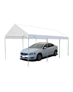 *REFURBISHED* True 10 ft x 20 ft Universal Canopy Hammertone Steel & White Cover