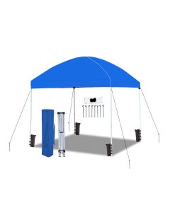 *REFURBISHED* Easyshut 8x8 Instant Pop Up w/ BLUE Cover - Bundle w/ Stakes & Weight Bags