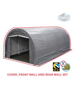 10 F x 20 ft Silver Dome Garage cover set