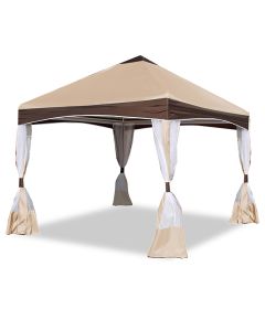 Garden Party 10X10 Canopy w/ Caramel Crème Cover
