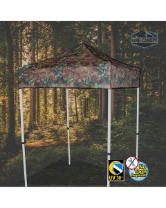 TUFF TENT WHITE Frame  5 X 5 Instant Pop Up Tent w/ CAMO Cover
