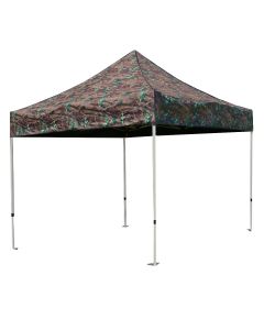 TUFF TENT BLACK Frame 10X10 Instant Pop Up Tent w/ Camouflage Cover