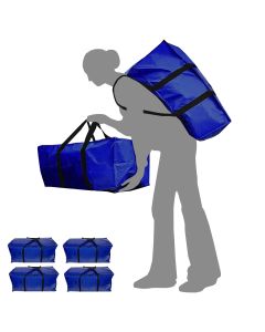 King Canopy 4 Pack Extra Large Moving Bags with Zippers & Carrying Handles