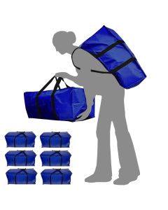 King Canopy 6 Pack Extra Large Moving Bags with Zippers & Carrying Handles