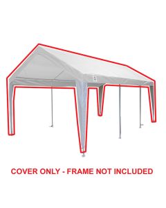 *REFURBISHED - R3* 10 ft x 20 ft White Fitted Cover w/ Leg Skirts