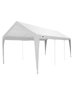 *B-STOCK / REFURBISHED* 10 ft 8 in x 20 ft White Fitted Cover w/ Leg Skirts