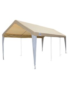 10 ft 8 in x 20 ft Tan/White Fitted Cover w/ Leg Skirts