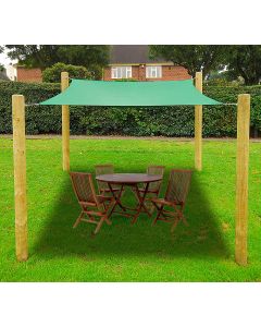 12 ft Quadrilateral Sun Shade Sail - Green