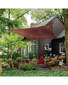 16 ft Quadrilateral Sun Shade Sail - Terracotta