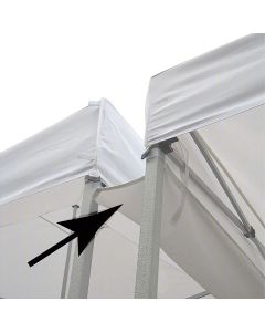 10 ft Rain Gutter w/ 10 White Ball Bungees