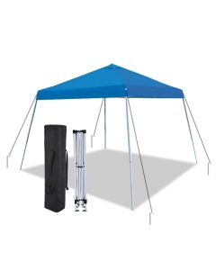 King Canopy 10X10 SLANTLEG Instant Pop Up Tent w/ BLUE Cover