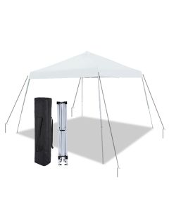10X10 SLANTLEG Instant Pop Up Tent w/ WHITE Cover