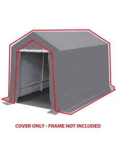 7 ft x 12 ft Silver Garage Fitted Cover w/Sides