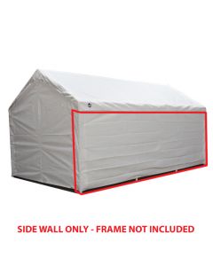 10 ft x 13 ft White Side Wall w/ Flaps