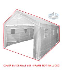 10ft x 20 ft Greenhouse Opaque Cover and Side Wall Set