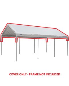 *REFURBISHED* 10 ft x 20 ft White Drawstring Cover