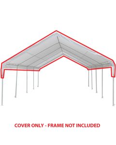 *REFURBISHED* 18 ft x 27 ft White Drawstring Cover