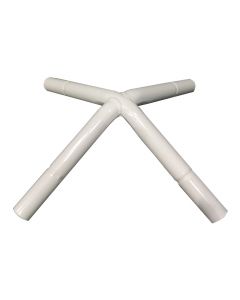 Garden Party 4 Way Top Fitting 1 3/8 inch - White Powder Coated