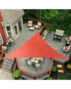 12 ft x 12 ft Triangle Sun Shade Sail - Terracotta