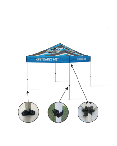 10x10 Custom Printed Tuff Tent Unit White Frame