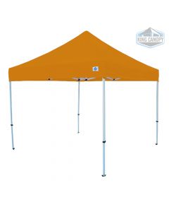 TUFF TENT WHITE Frame 10X10 Instant Pop Up Tent w/ HI-VIS ORANGE Cover