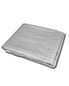 *REFURBISHED* Silver/Black Dog Kennel Cover / Tarp Only