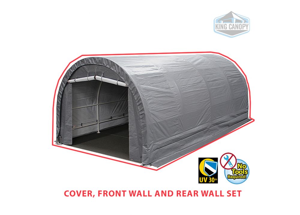10 F x 20 ft Silver Dome Garage cover set
